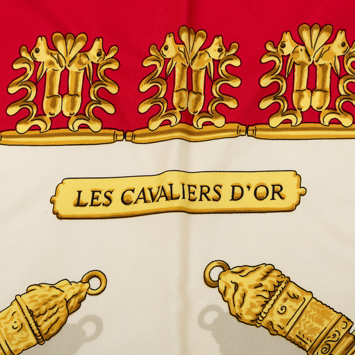 Les Cavaliers d Or Foulard 90 Rouge