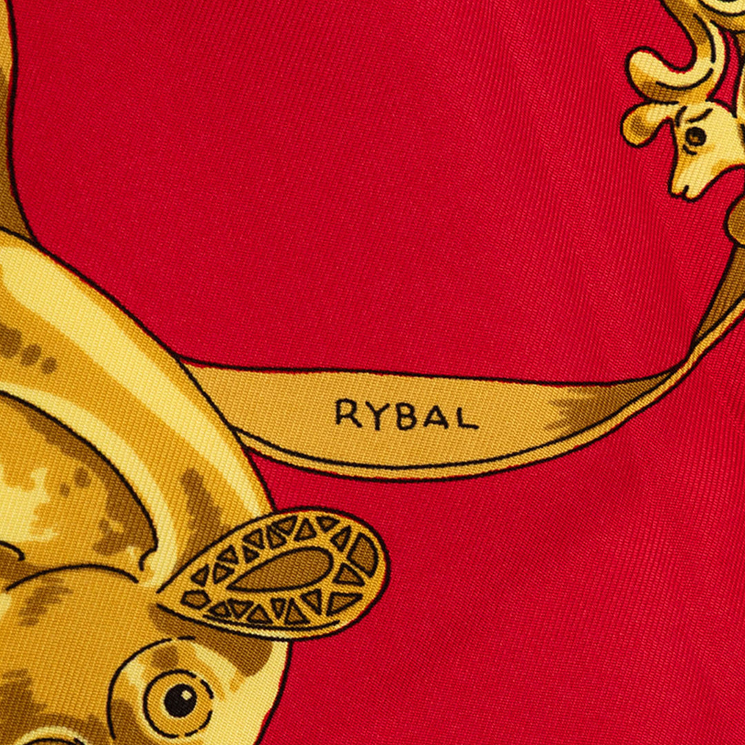 Les Cavaliers d Or Foulard 90 Rouge