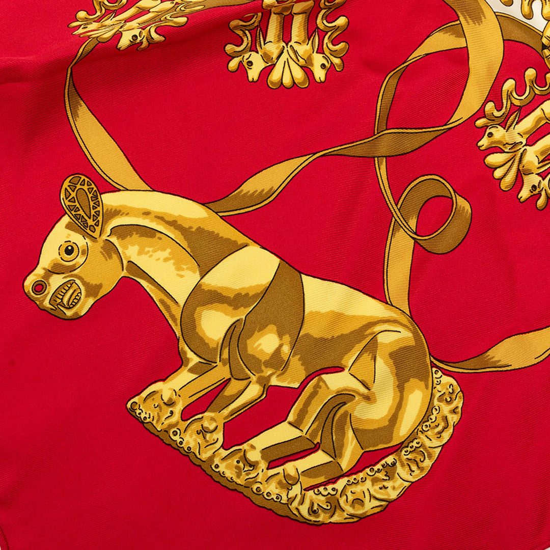 Les Cavaliers d Or Foulard 90 Rouge