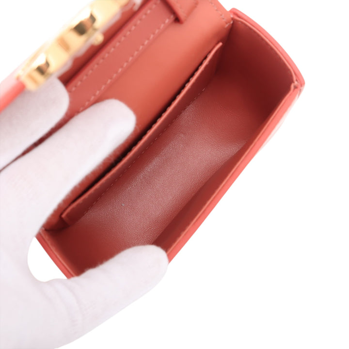 Celine Sac bandoulière Claude Mini Cuir de veau Rose – vue 5 – GABY PARIS