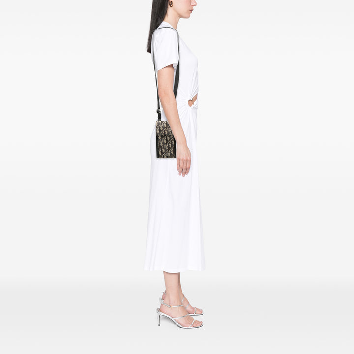 Dior Oblique Toile Phone Holder Sac porté croisé
