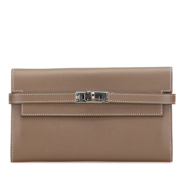 Hermès Epsom Kelly Longue Wallet Marron