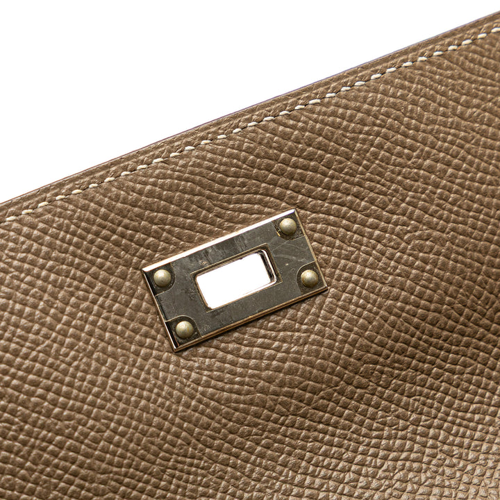 Hermès Epsom Kelly Longue Wallet Marron