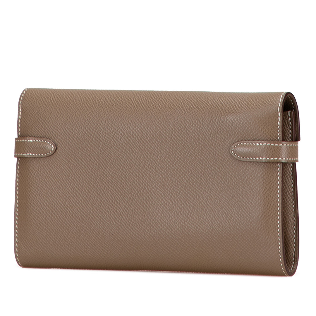 Hermès Epsom Kelly Longue Wallet Marron