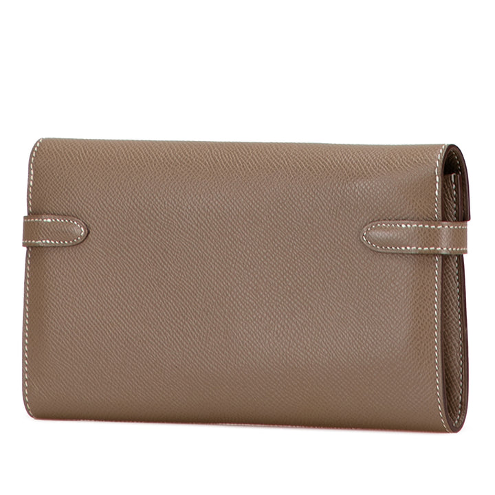 Hermès Epsom Kelly Longue Wallet Marron