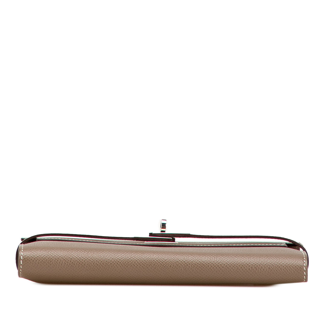 Hermès Epsom Kelly Longue Wallet Marron