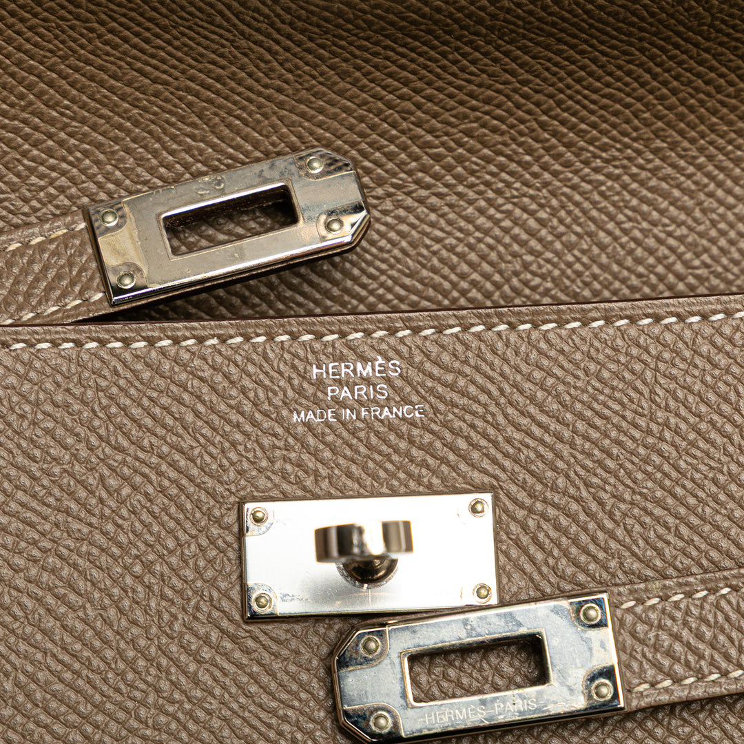 Hermès Epsom Kelly Longue Wallet Marron