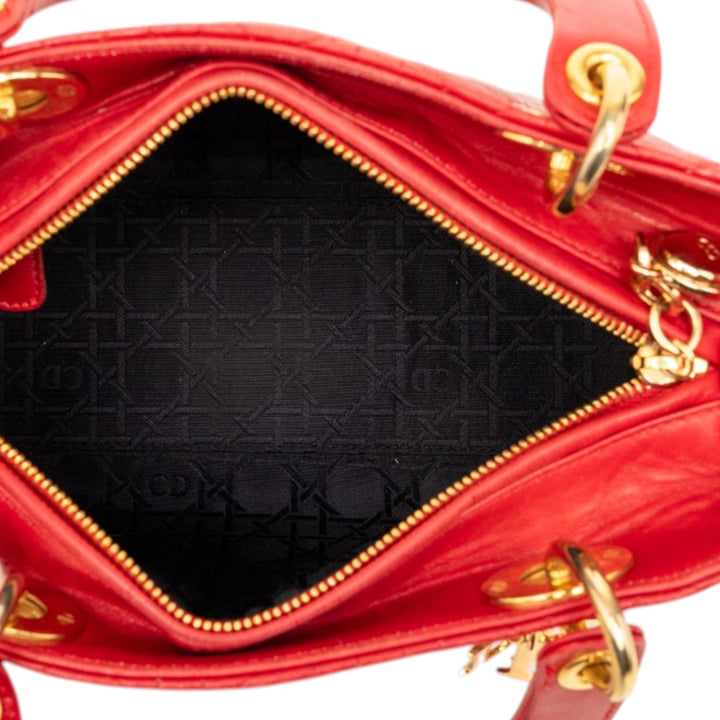 Dior Medium Cuir d’agneau Cannage Lady Dior