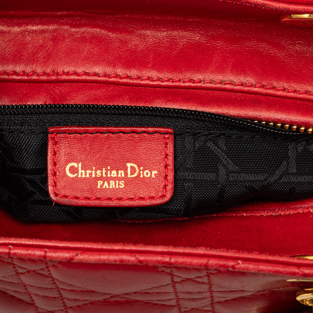 Dior Medium Cuir d’agneau Cannage Lady Dior