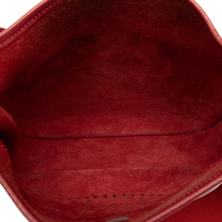 Hermès Sac bandoulière Evelyne II Clémence PM Rouge – vue 4 – GABY PARIS