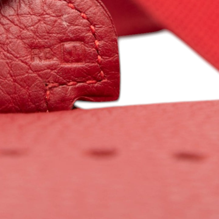 Hermès Sac bandoulière Evelyne II Clémence PM Rouge – vue 6 – GABY PARIS
