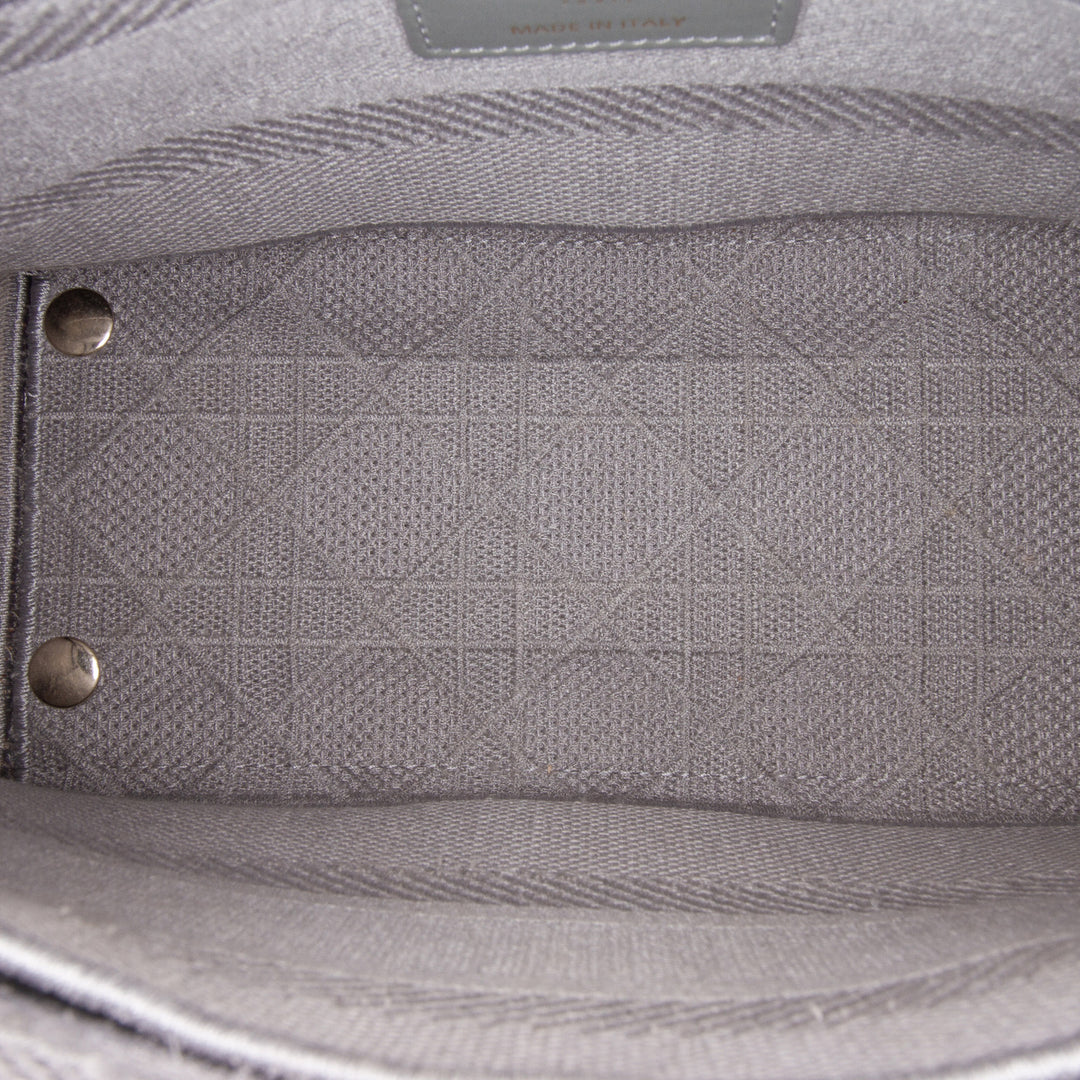 Medium Canvas Cannage Lady D Lite Gray - Gaby Paris