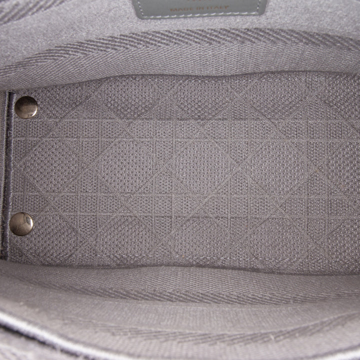 Medium Canvas Cannage Lady D Lite Gray - Gaby Paris