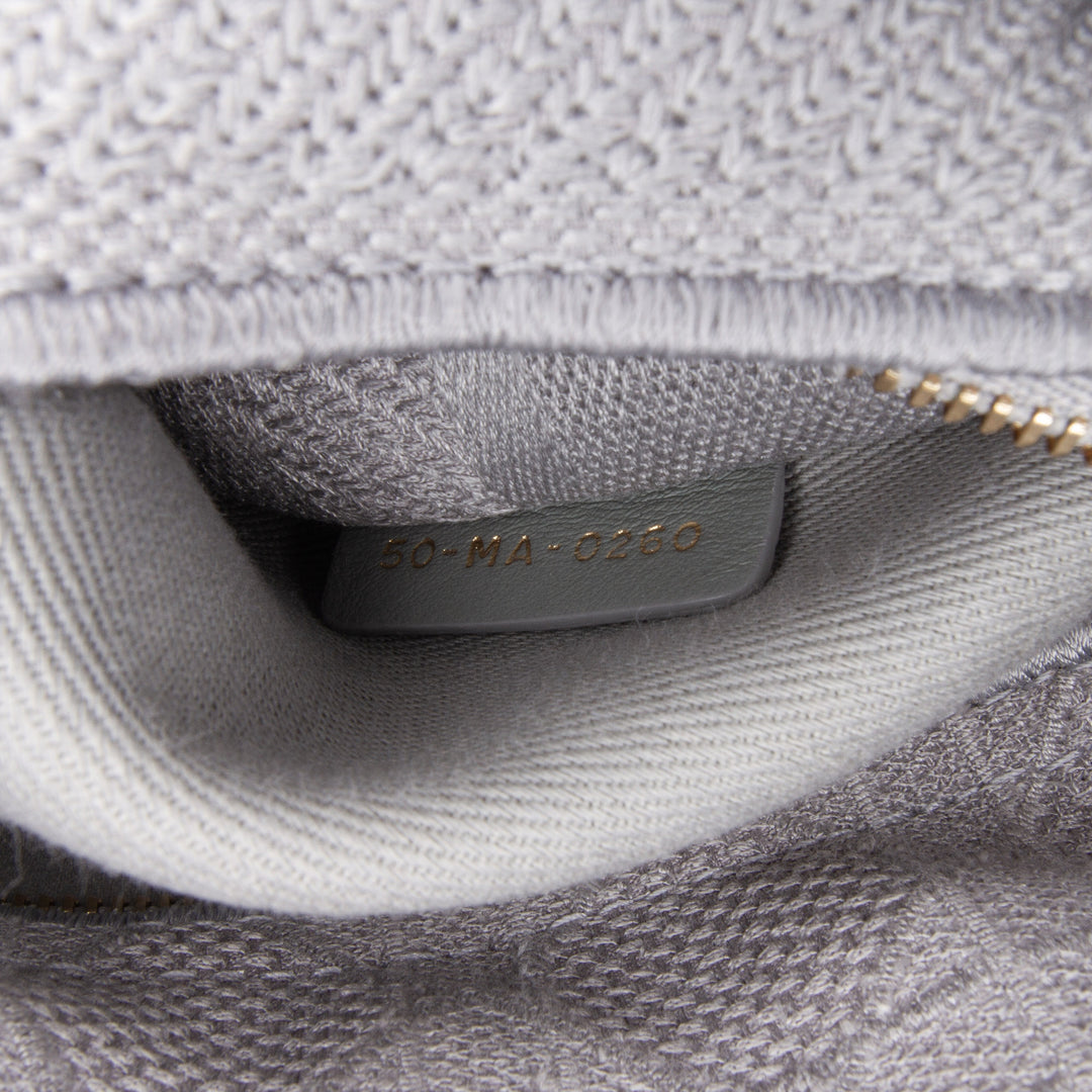 Medium Canvas Cannage Lady D Lite Gray - Gaby Paris