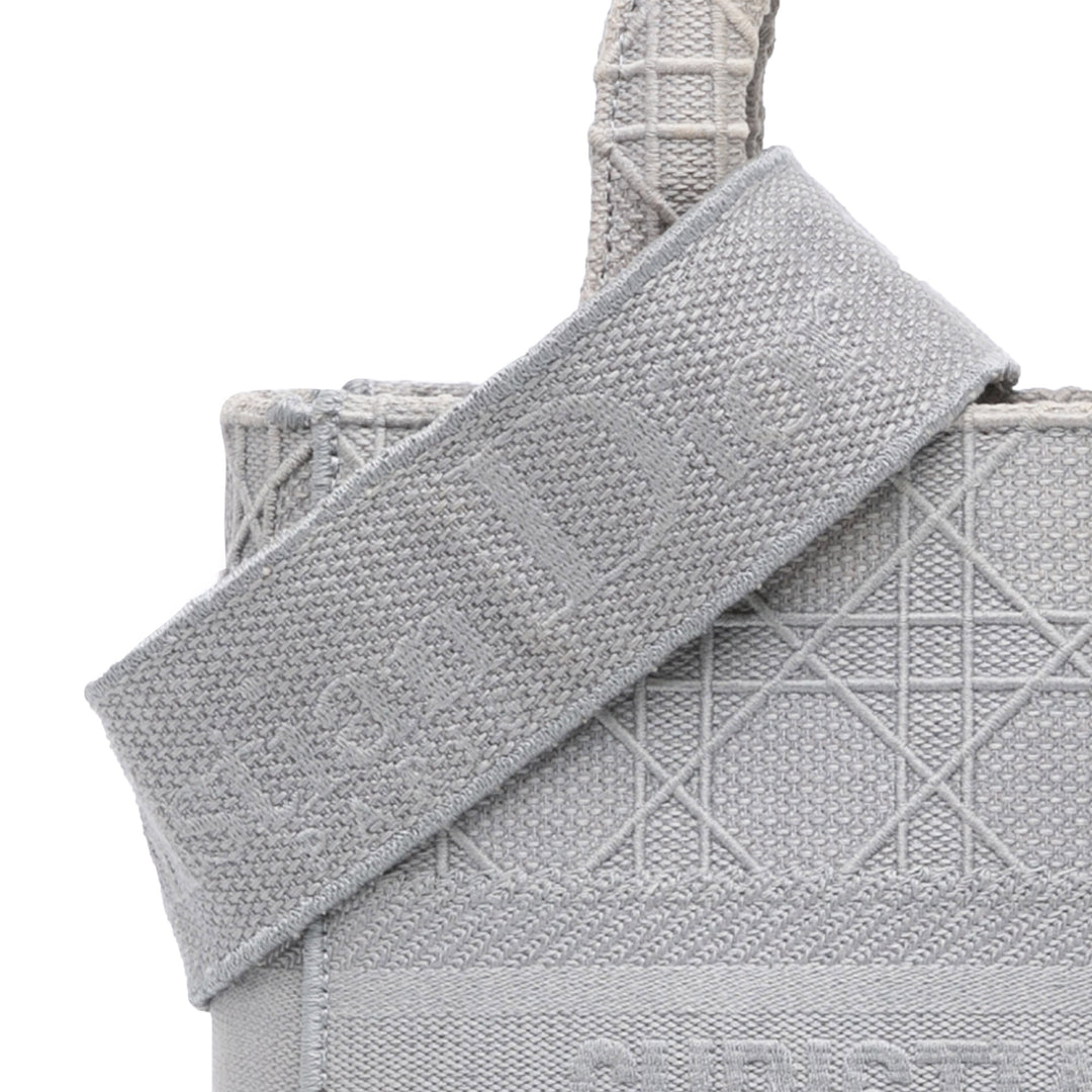 Medium Canvas Cannage Lady D Lite Gray - Gaby Paris
