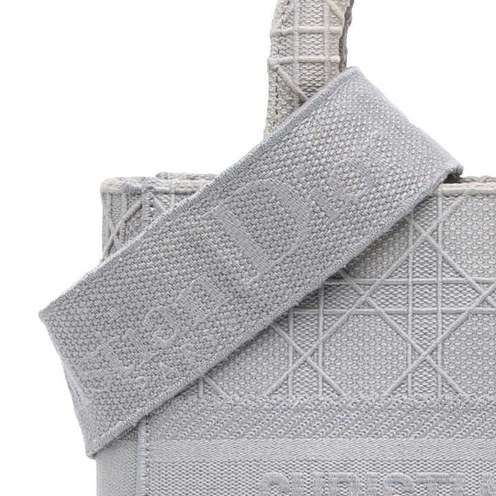 Medium Canvas Cannage Lady D Lite Gray - Gaby Paris
