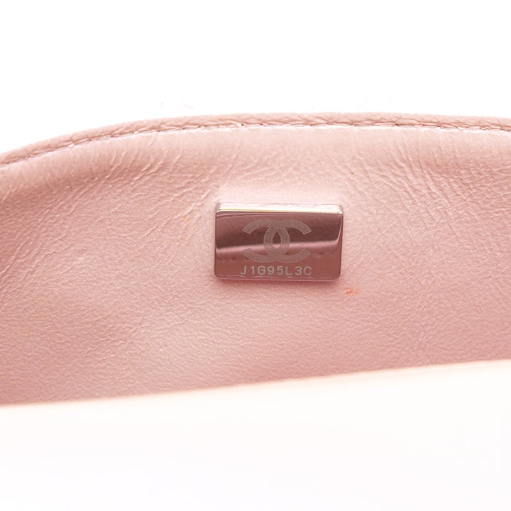 Chanel Mini Rectangular Classic Iridescent Cuir d’agneau Simple rabat