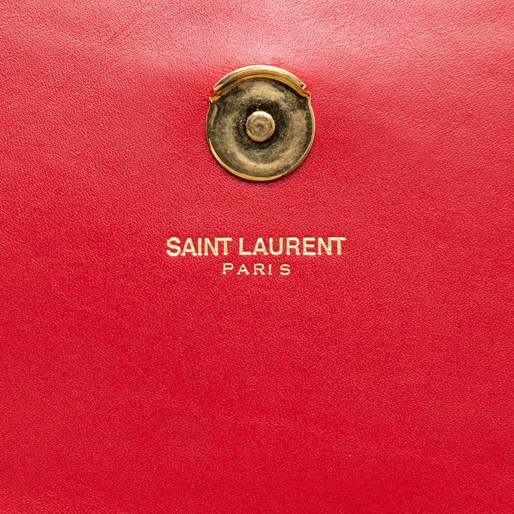 Saint Laurent Small Smooth Cuir de veau Monogram Kate Pompon Sac porté croisé