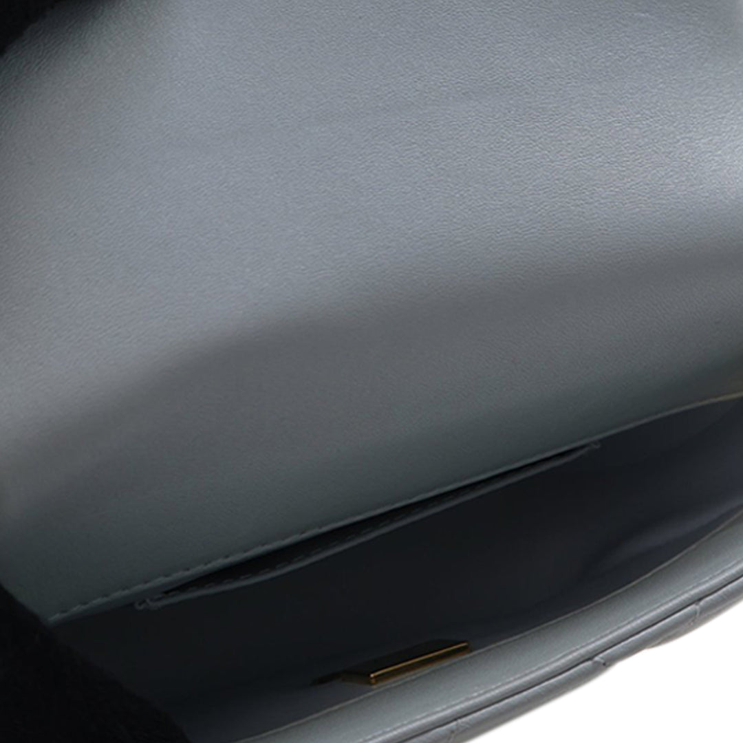 Chanel Mini CC Matelassé Cuir d’agneau Logo Chain à rabat