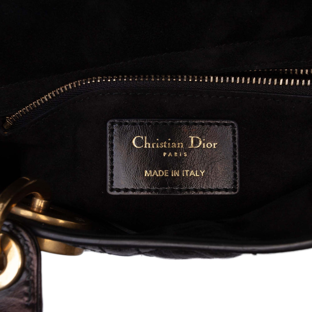 Dior Lady Dior froissé Cannage My ABCDior Petit Noir