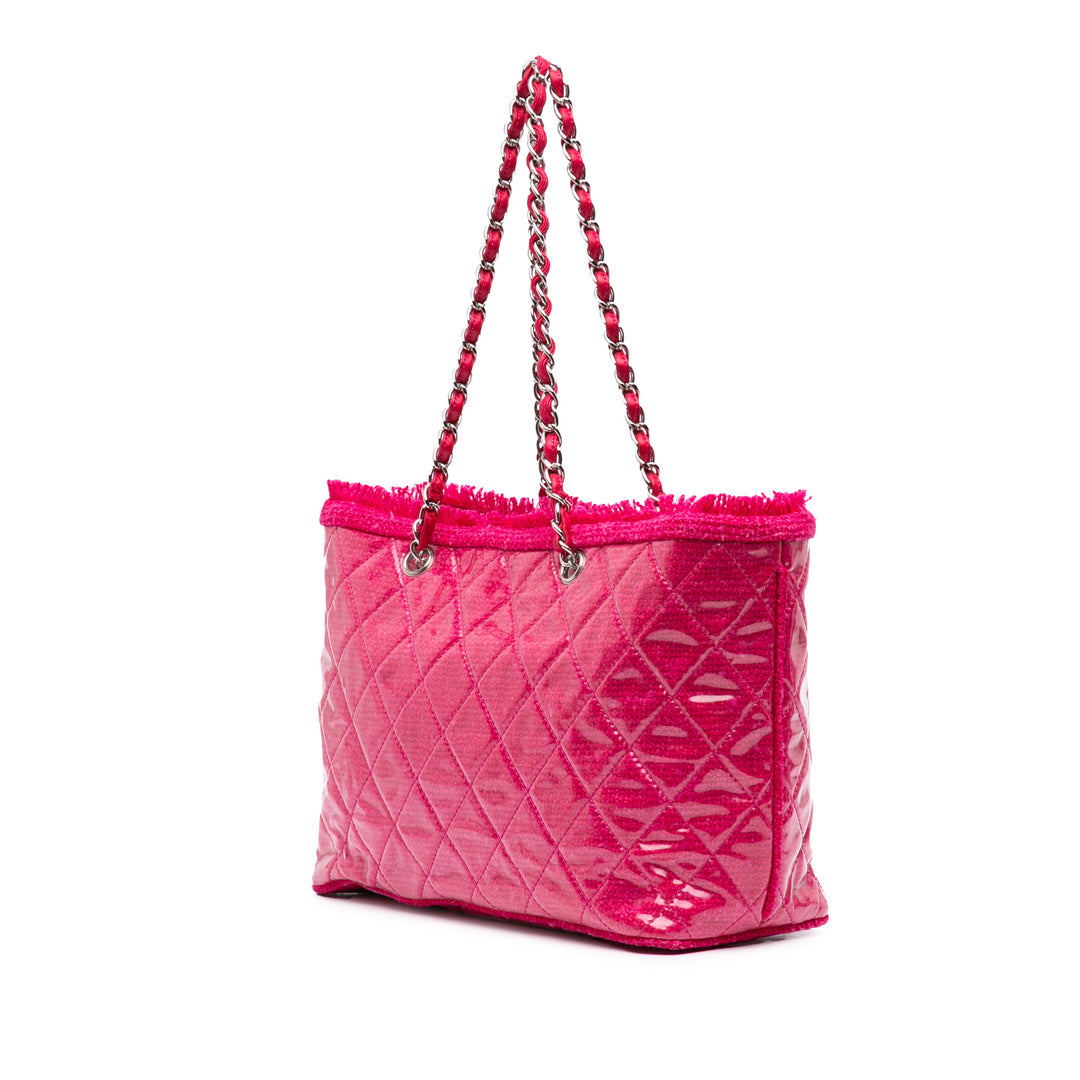Chanel Matelassé PVC Funny Cabas Tweed