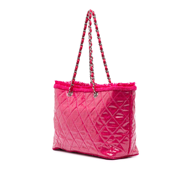 Chanel Matelassé PVC Funny Cabas Tweed