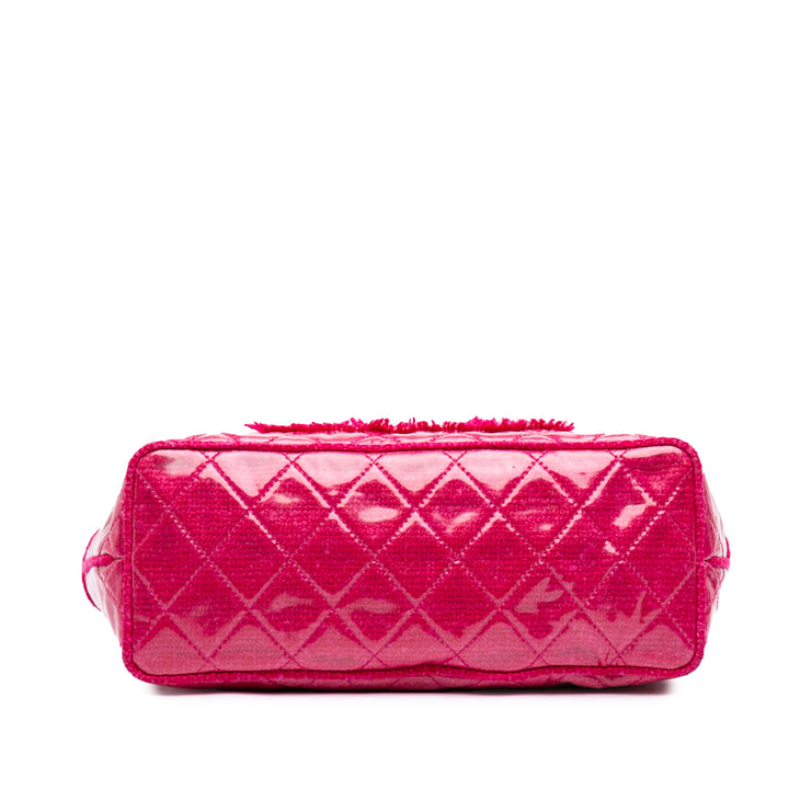 Chanel Matelassé PVC Funny Cabas Tweed