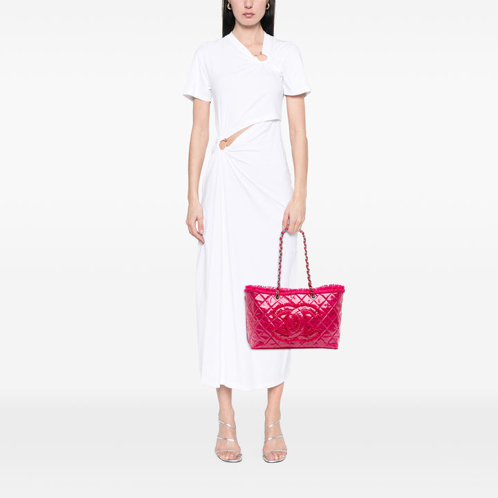 Chanel Matelassé PVC Funny Cabas Tweed