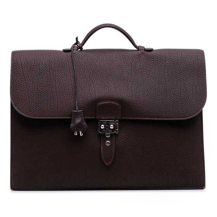 Hermès Togo Sac a Depeches 41 Marron