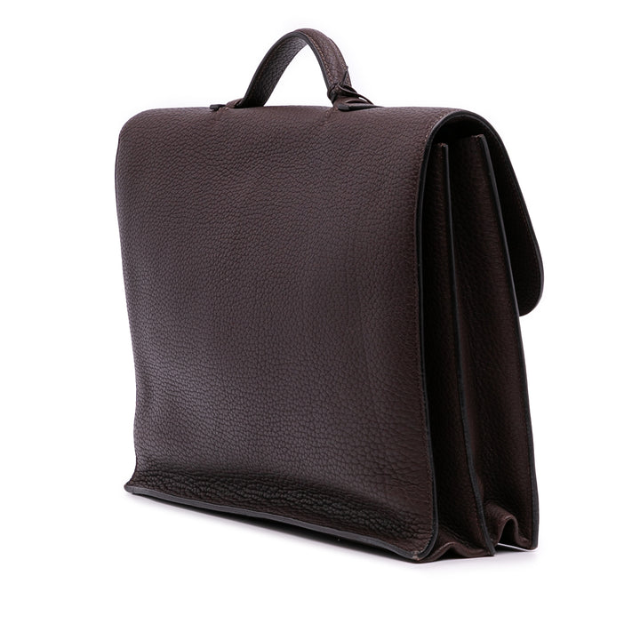 Hermès Togo Sac a Depeches 41 Marron