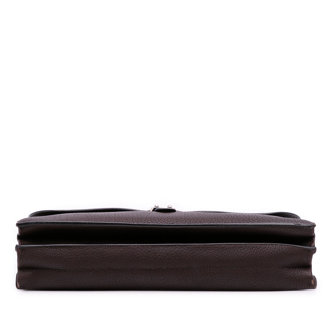 Hermès Togo Sac a Depeches 41 Marron