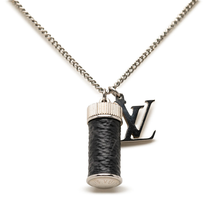 Louis Vuitton Brass Monogram Eclipse Charms Collier
