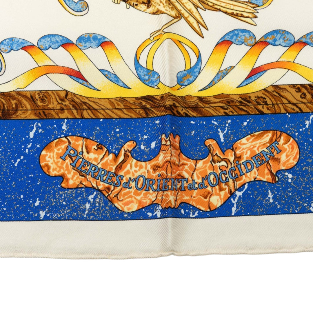 Pierres d Orient et d Occident Foulard 90 Blanc