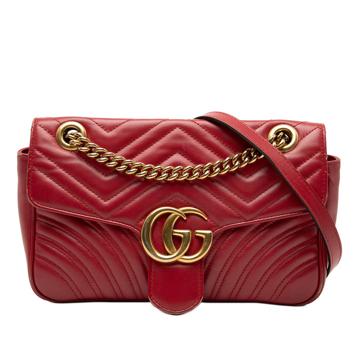 Gucci Medium GG Marmont Matelasse Cuir de veau Sac bandoulière