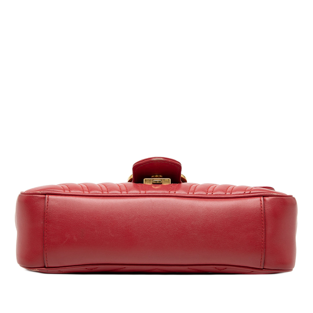 Gucci Medium GG Marmont Matelasse Cuir de veau Sac bandoulière