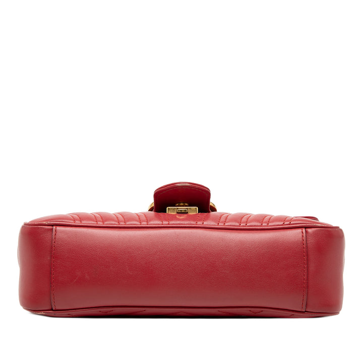 Gucci Medium GG Marmont Matelasse Cuir de veau Sac bandoulière