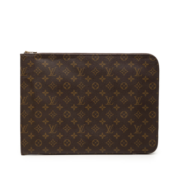 Poche Documents Portfolio Monogram Marron