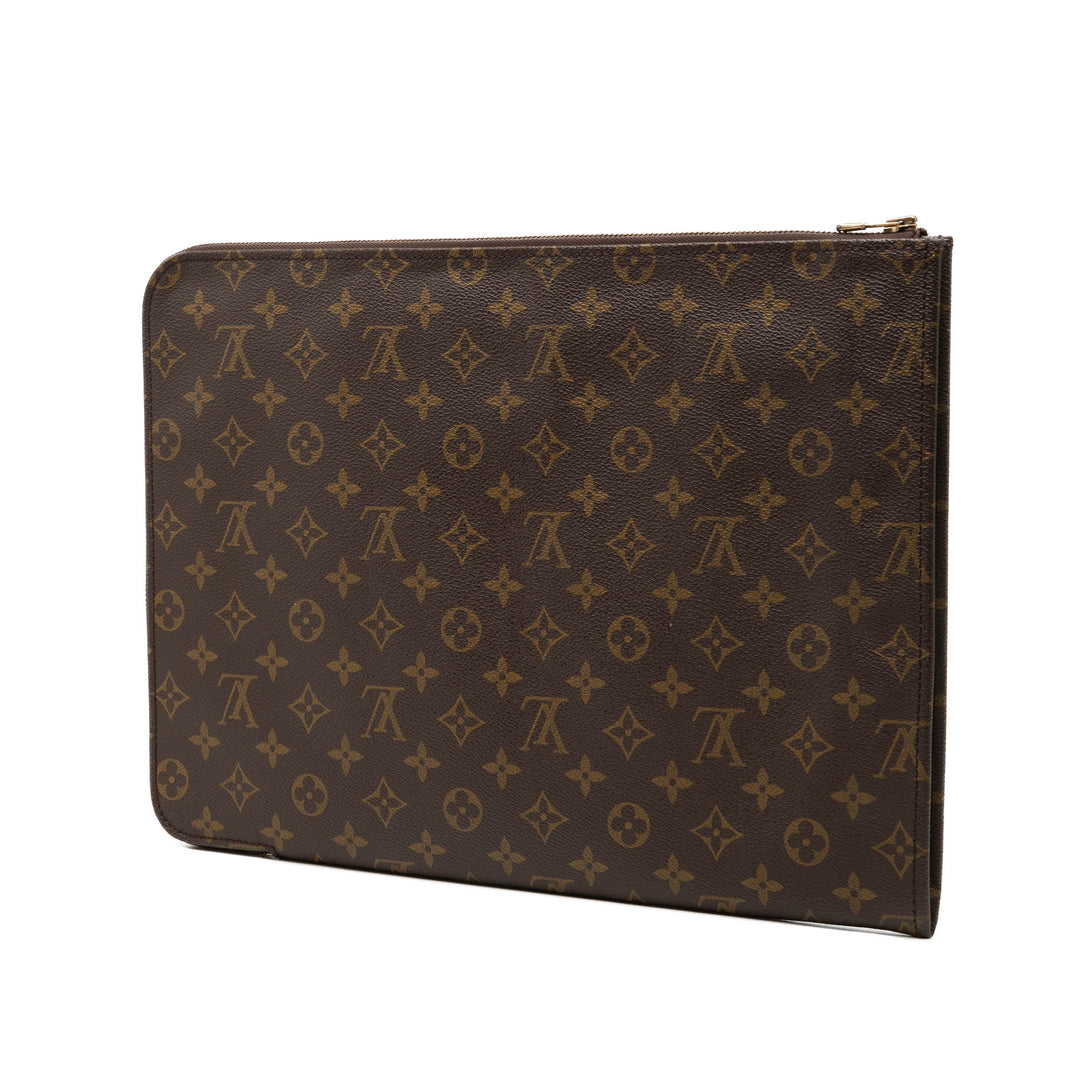 Poche Documents Portfolio Monogram Marron