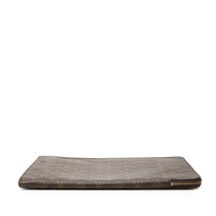 Poche Documents Portfolio Monogram Marron