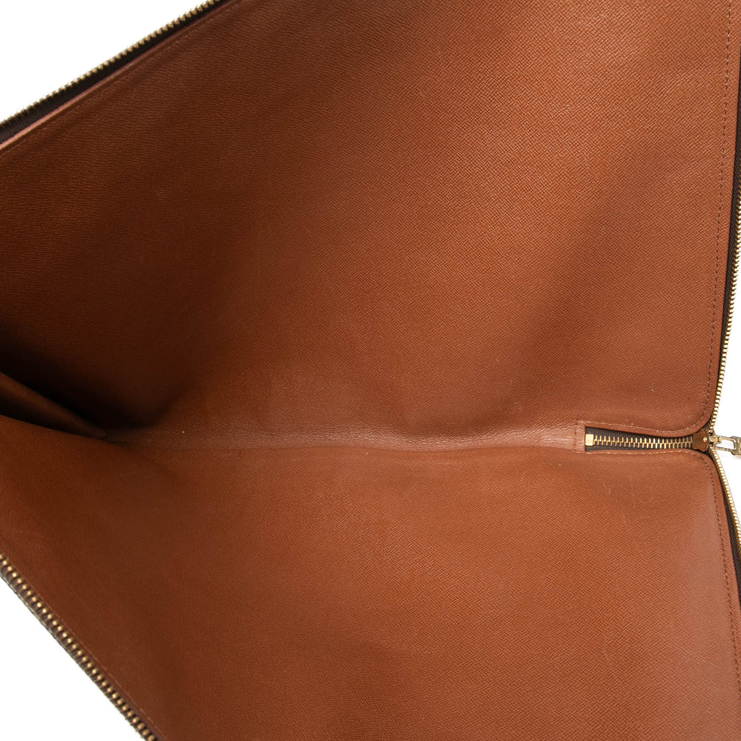 Poche Documents Portfolio Monogram Marron