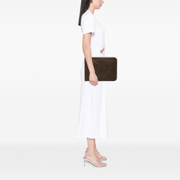Poche Documents Portfolio Monogram Marron
