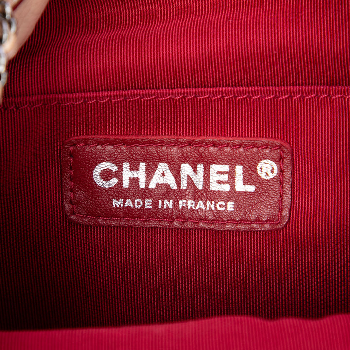 Chanel Bicolore Matelassé Gabrielle Sac seau Petit Cuir de veau Beige – vue 5 – GABY PARIS