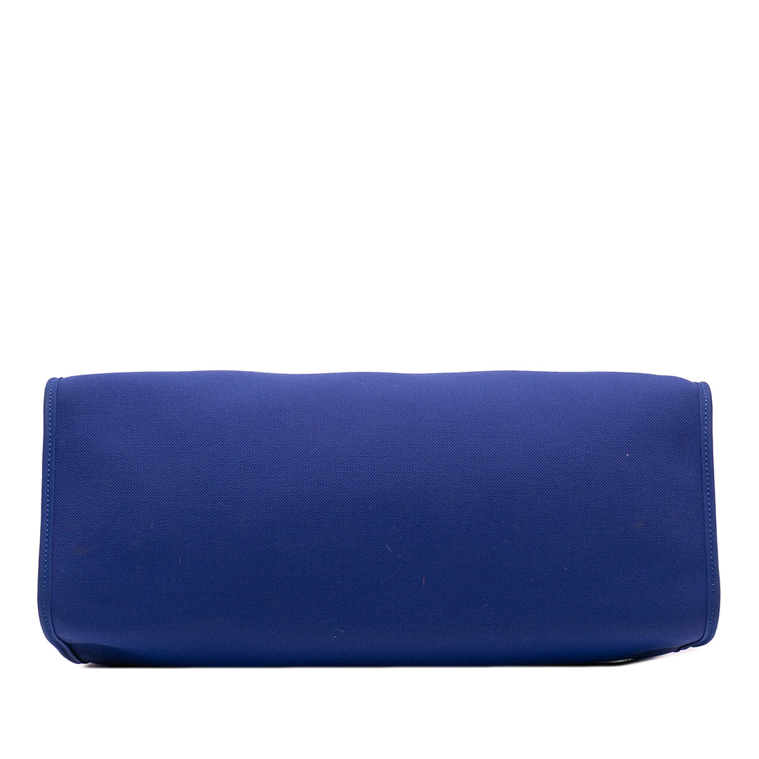 Hermès Toile Herbag Zip 39 Bleu