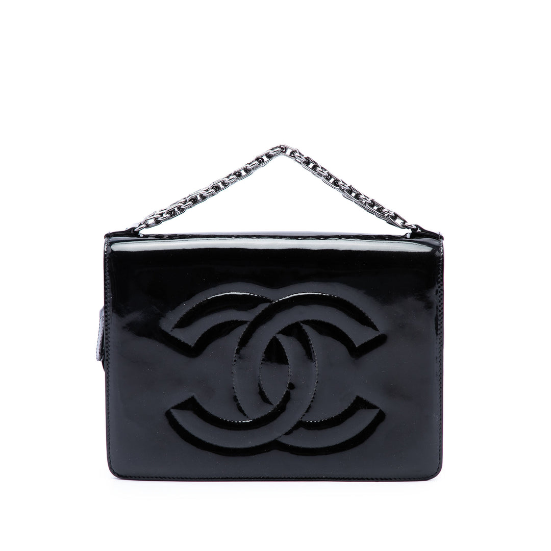 Chanel CC Pochette avec chaîne Mini Noir – vue principale – GABY PARIS