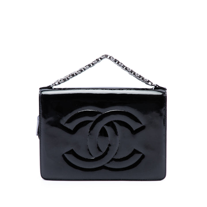 Chanel CC Pochette avec chaîne Mini Noir – vue principale – GABY PARIS