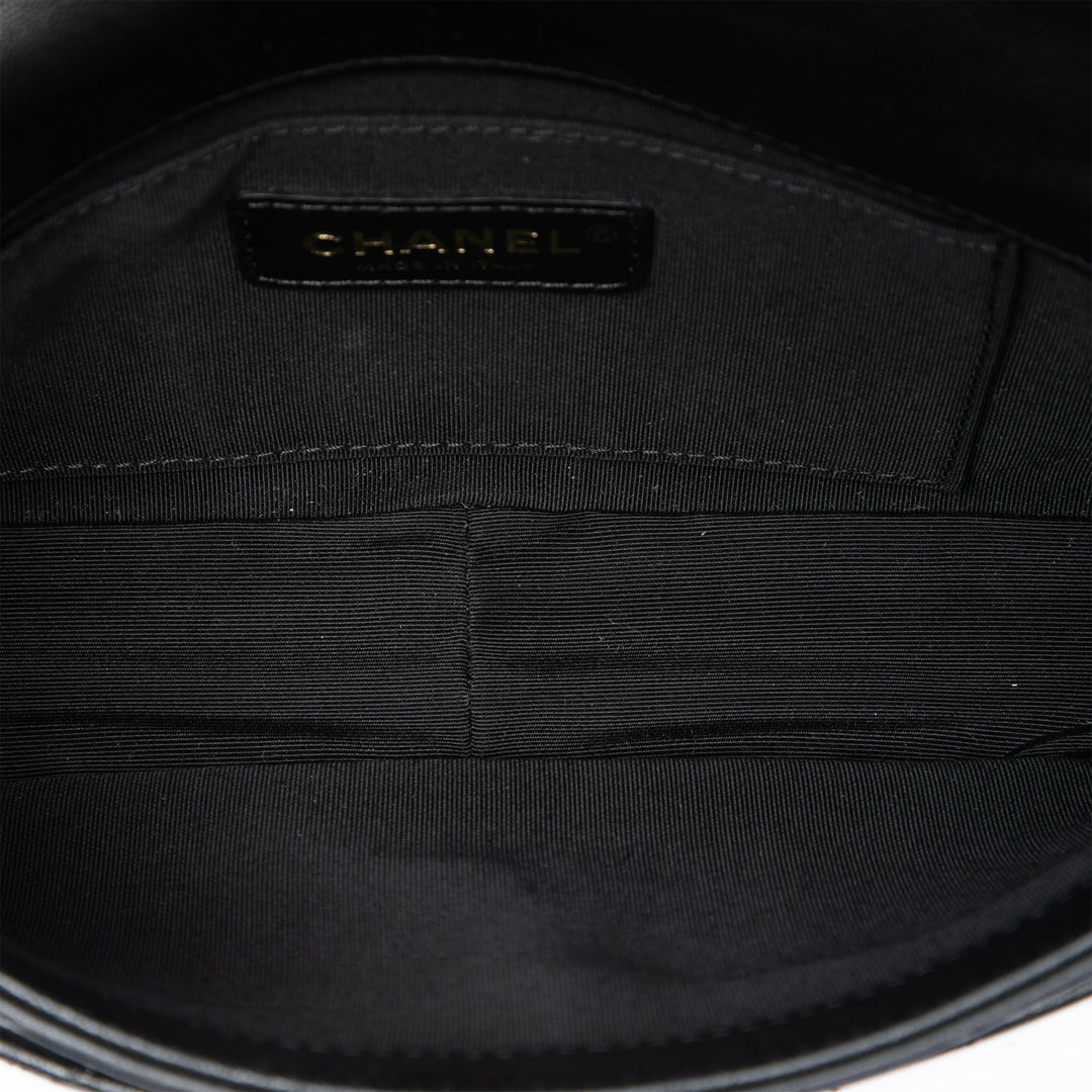 Chanel Matelassé Private Affair Camellia à rabat Moyen Cuir d'agneau