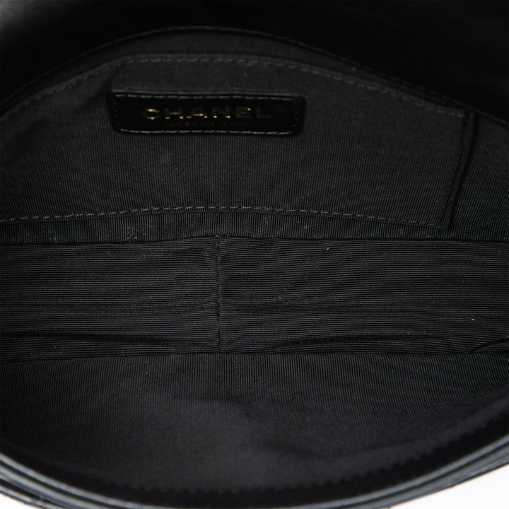 Chanel Matelassé Private Affair Camellia à rabat Moyen Cuir d'agneau