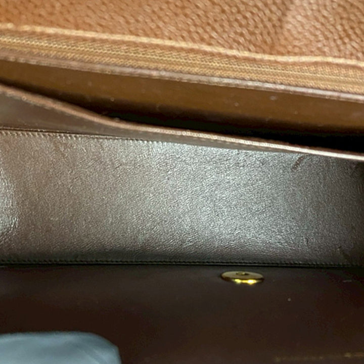 Chanel CC Jumbo Surpiqué Caviar Simple rabat