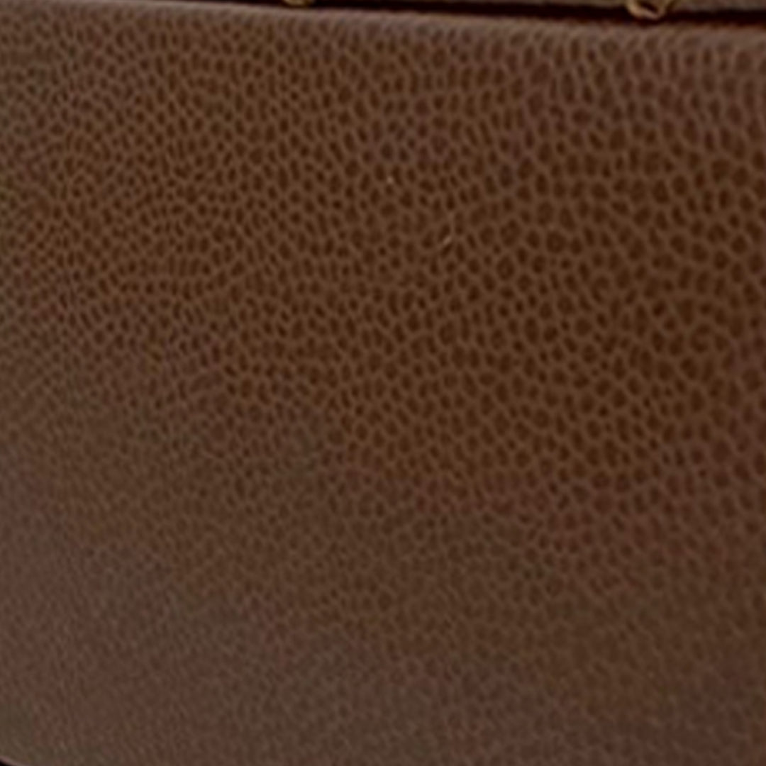 Chanel CC Jumbo Surpiqué Caviar Simple rabat