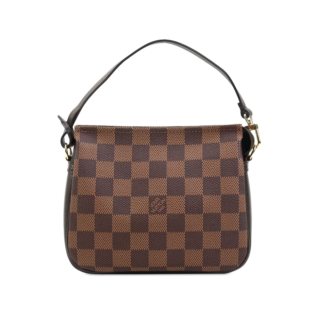 Louis Vuitton Trousse Pochette Damier Ébène Marron – vue principale – GABY PARIS